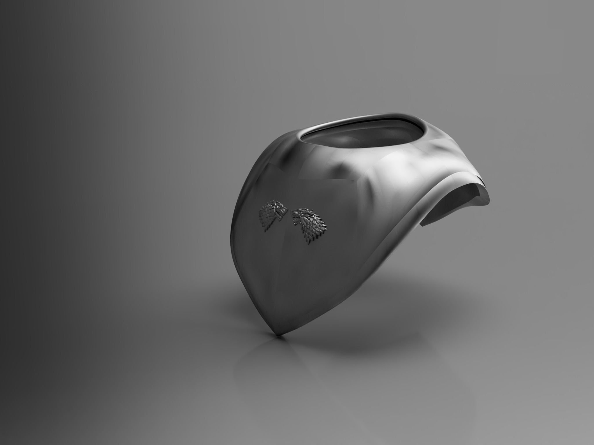 Jon Snow Cosplay costume Stark top armor battle suit GOT 3D print model_5