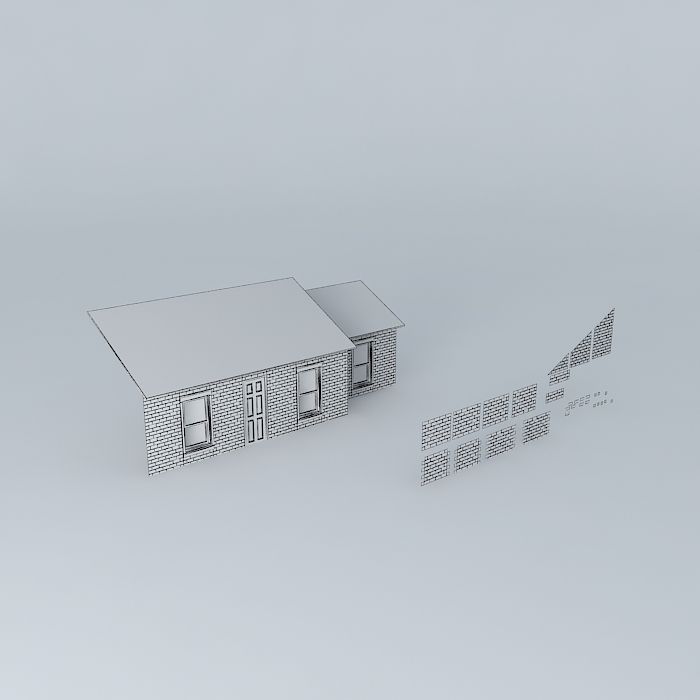 brick building kit 3D model_3