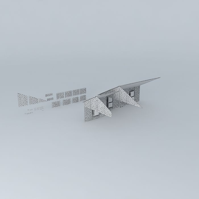 brick building kit 3D model_4