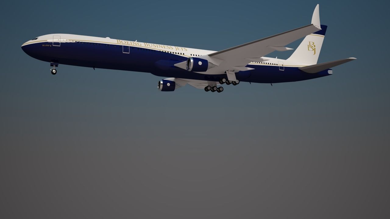 Boeing Business Jets 777 X 3D model_2