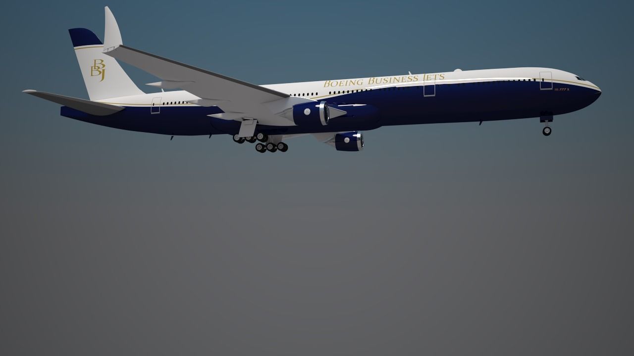 Boeing Business Jets 777 X 3D model_1