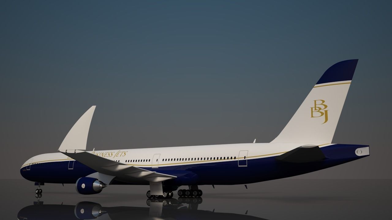 Boeing Business Jets 777 X 3D model_9