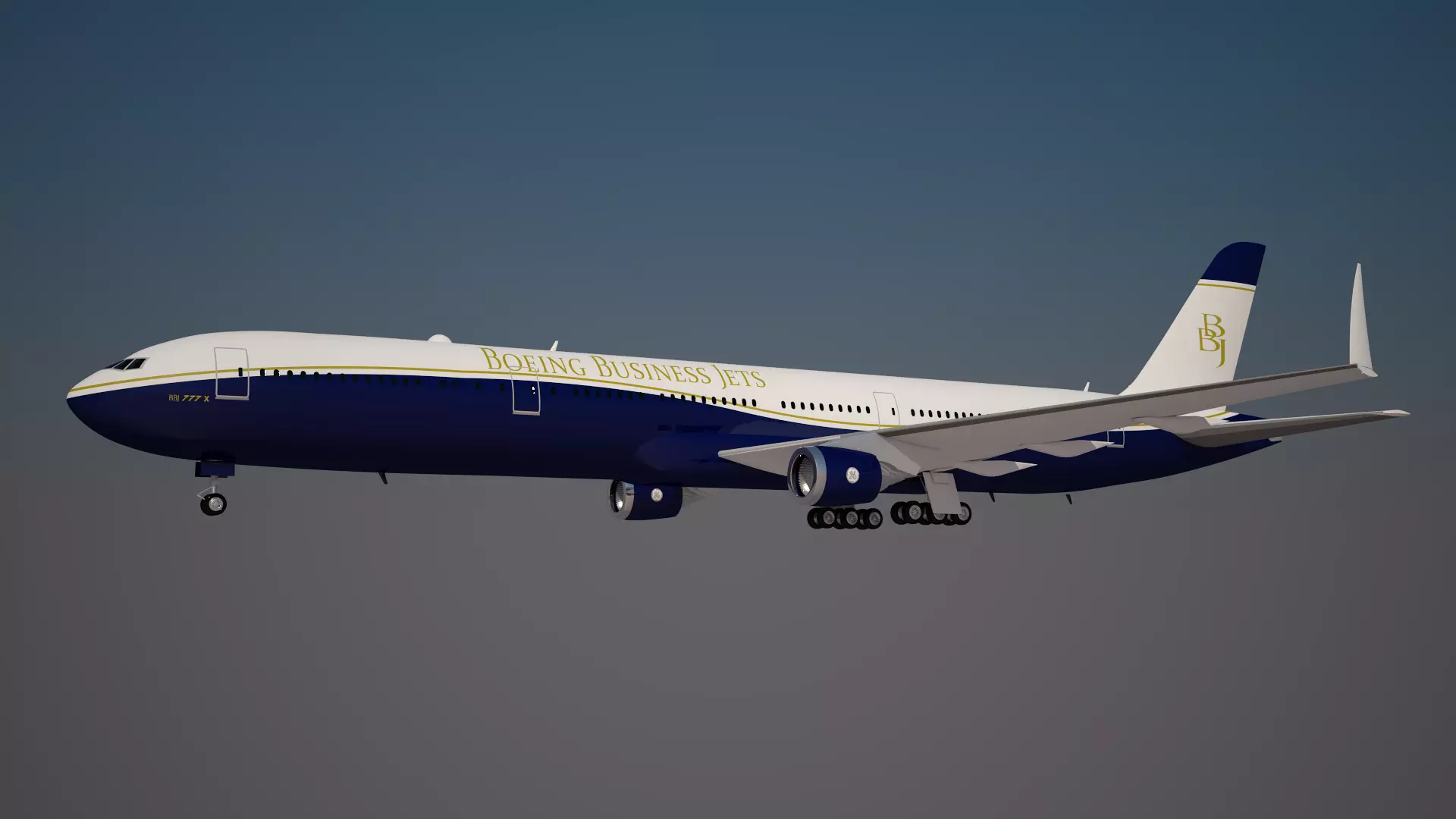 Boeing Business Jets 777 X 3D model_0
