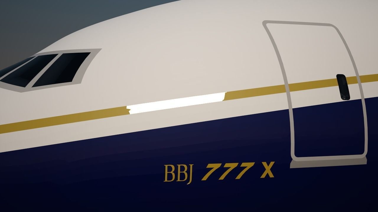 Boeing Business Jets 777 X 3D model_12