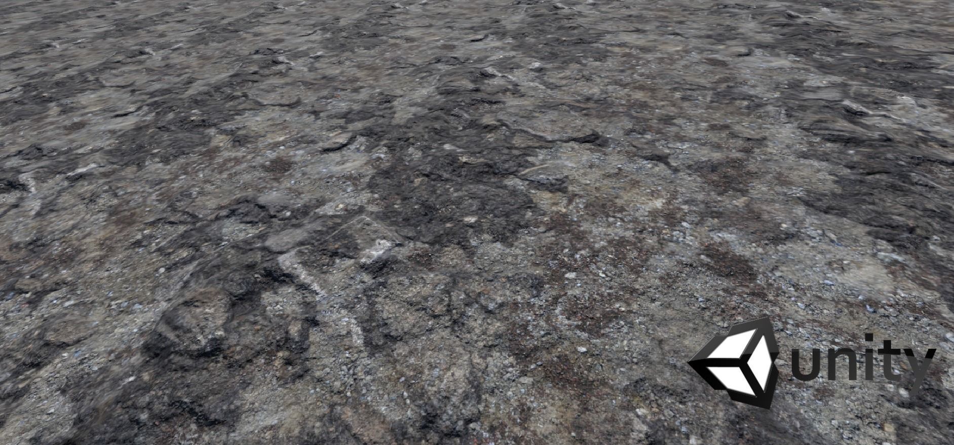 Rocky terrain with puddles and gravel PBR Texture_12