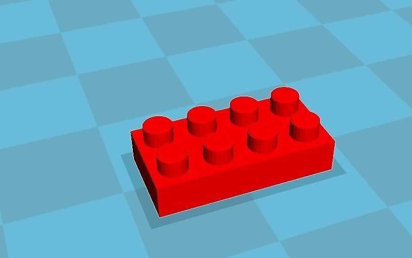 Print Block 2 by 4 Free 3D print model_1
