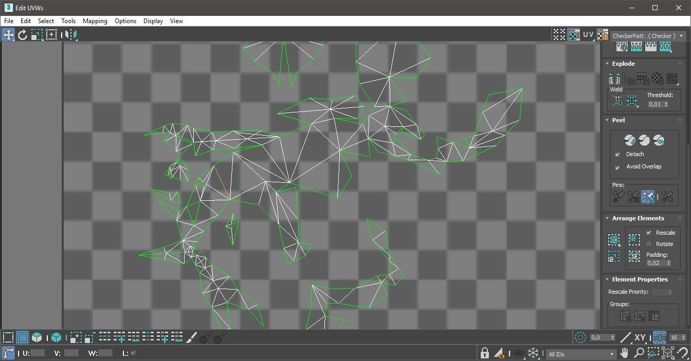 Rhino lowpoly 3D print model polygonal Low-poly 3D model_5