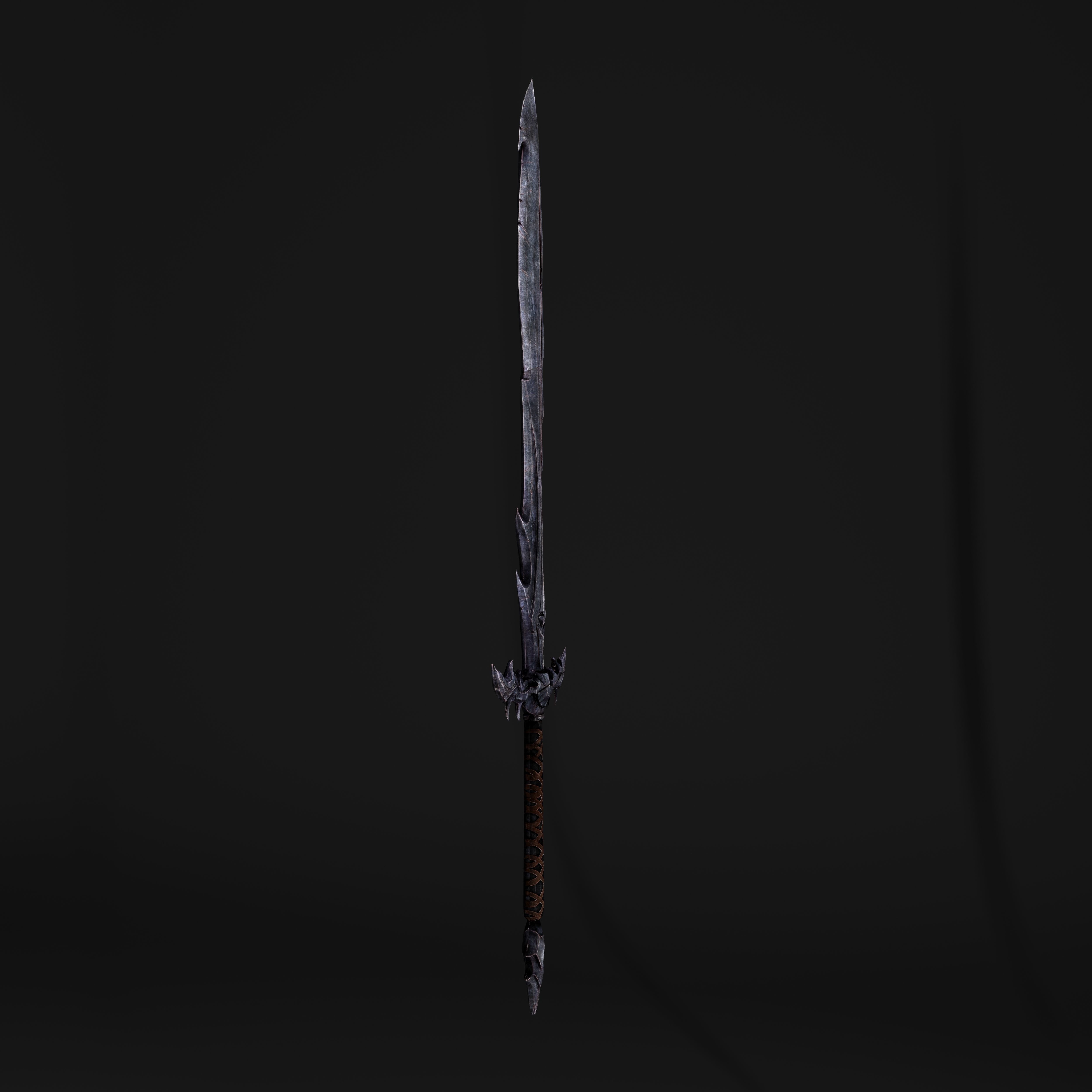 Hook Sword Low-poly 3D model_2