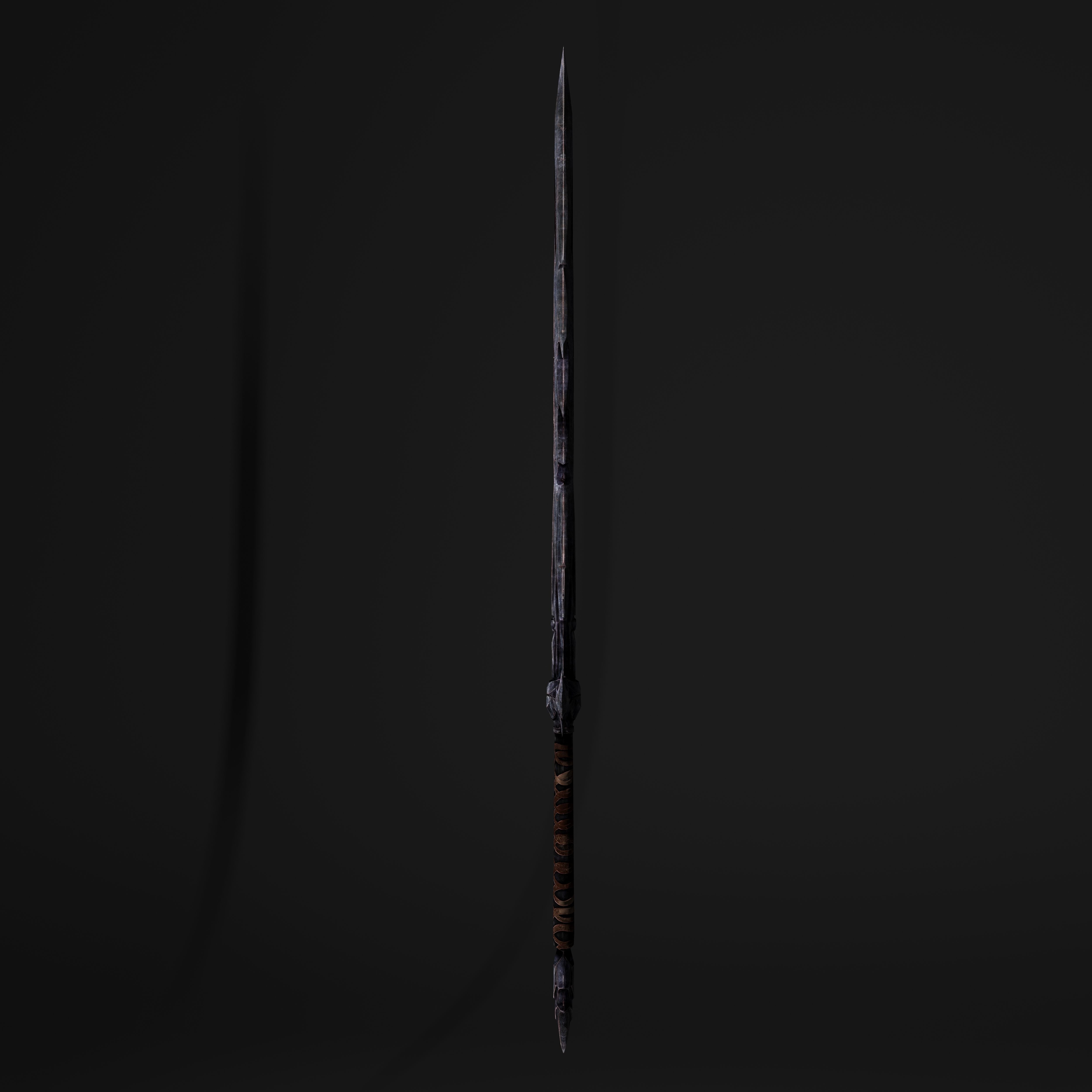 Hook Sword Low-poly 3D model_11