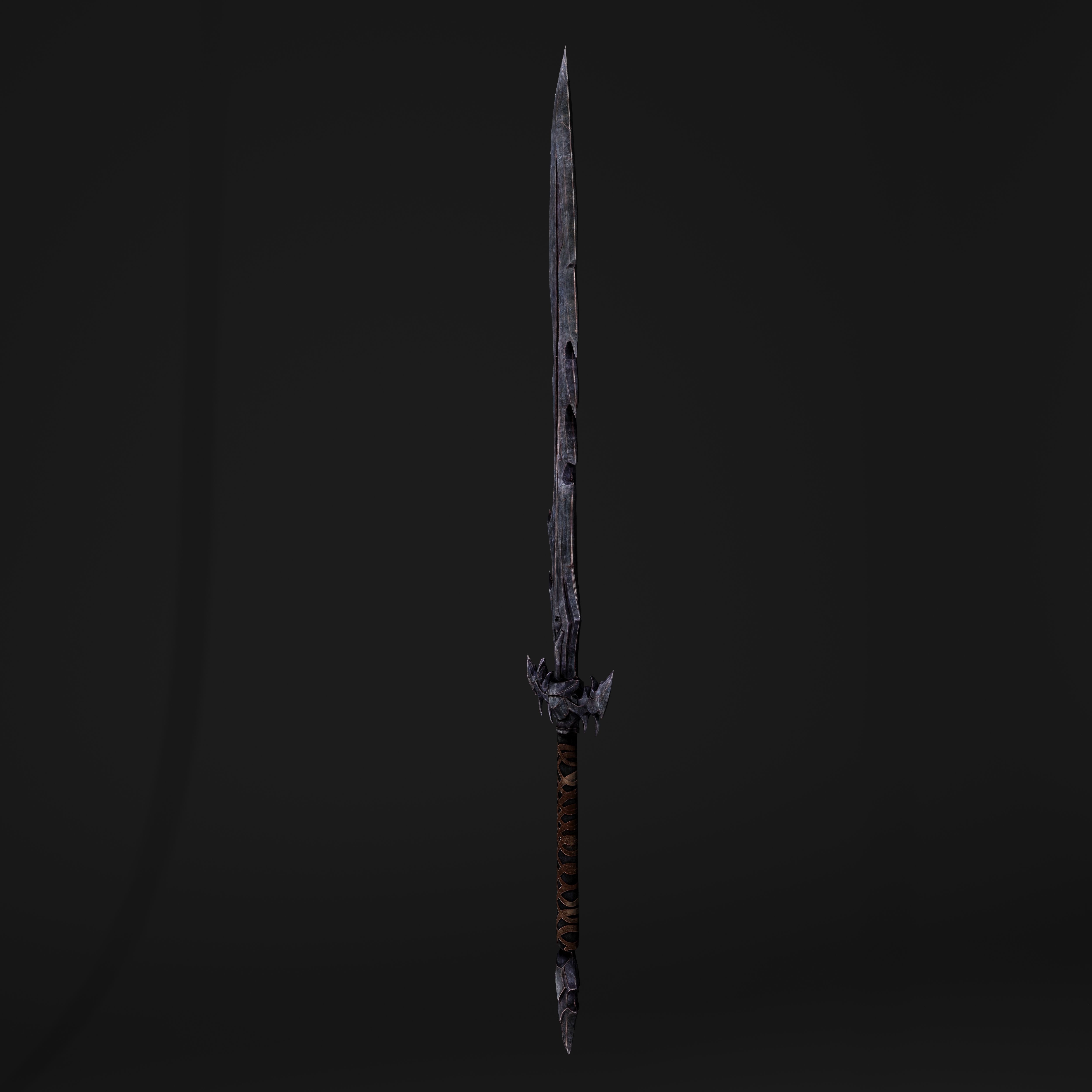 Hook Sword Low-poly 3D model_10
