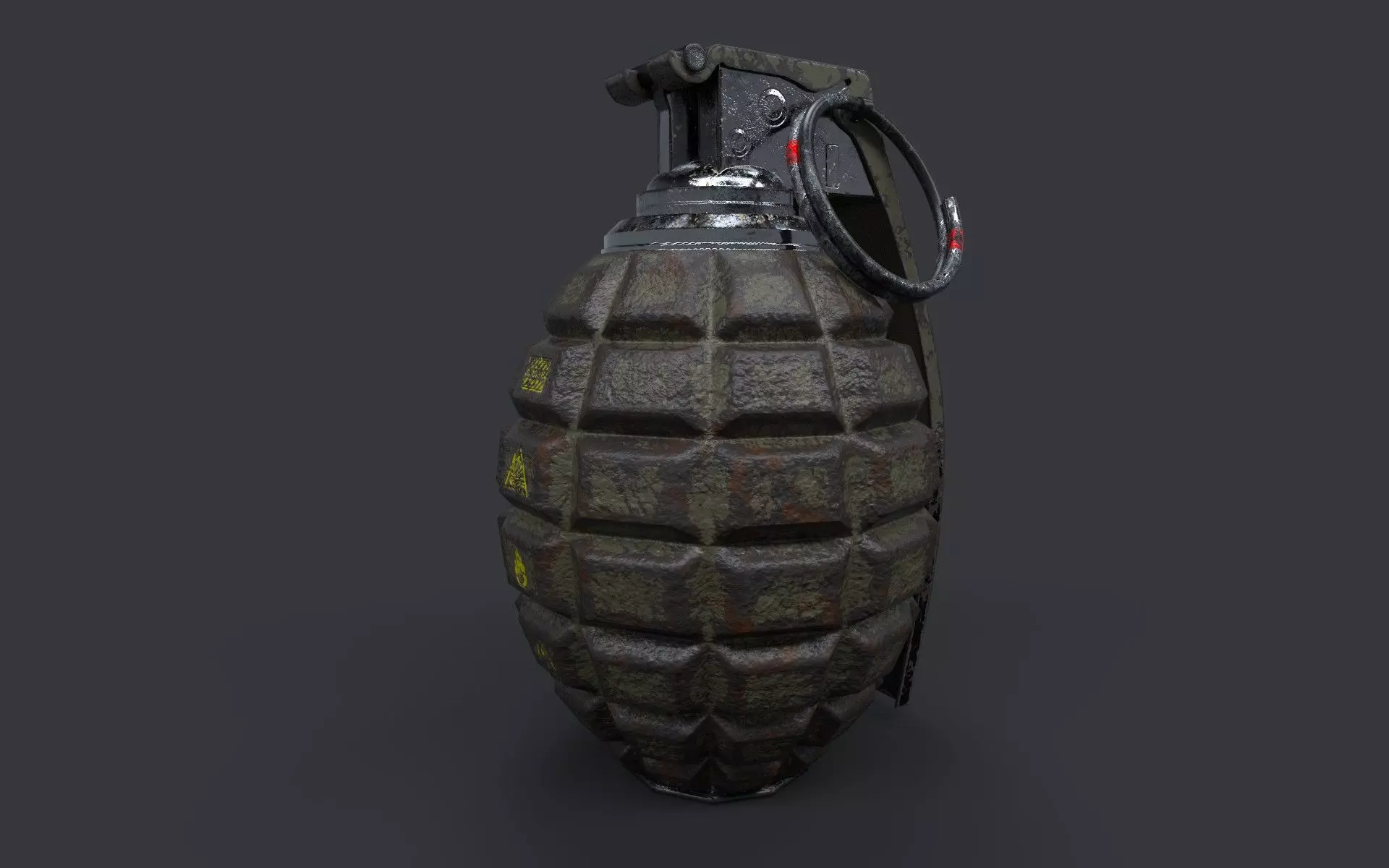 GN - 711 Grenade Free low-poly 3D model