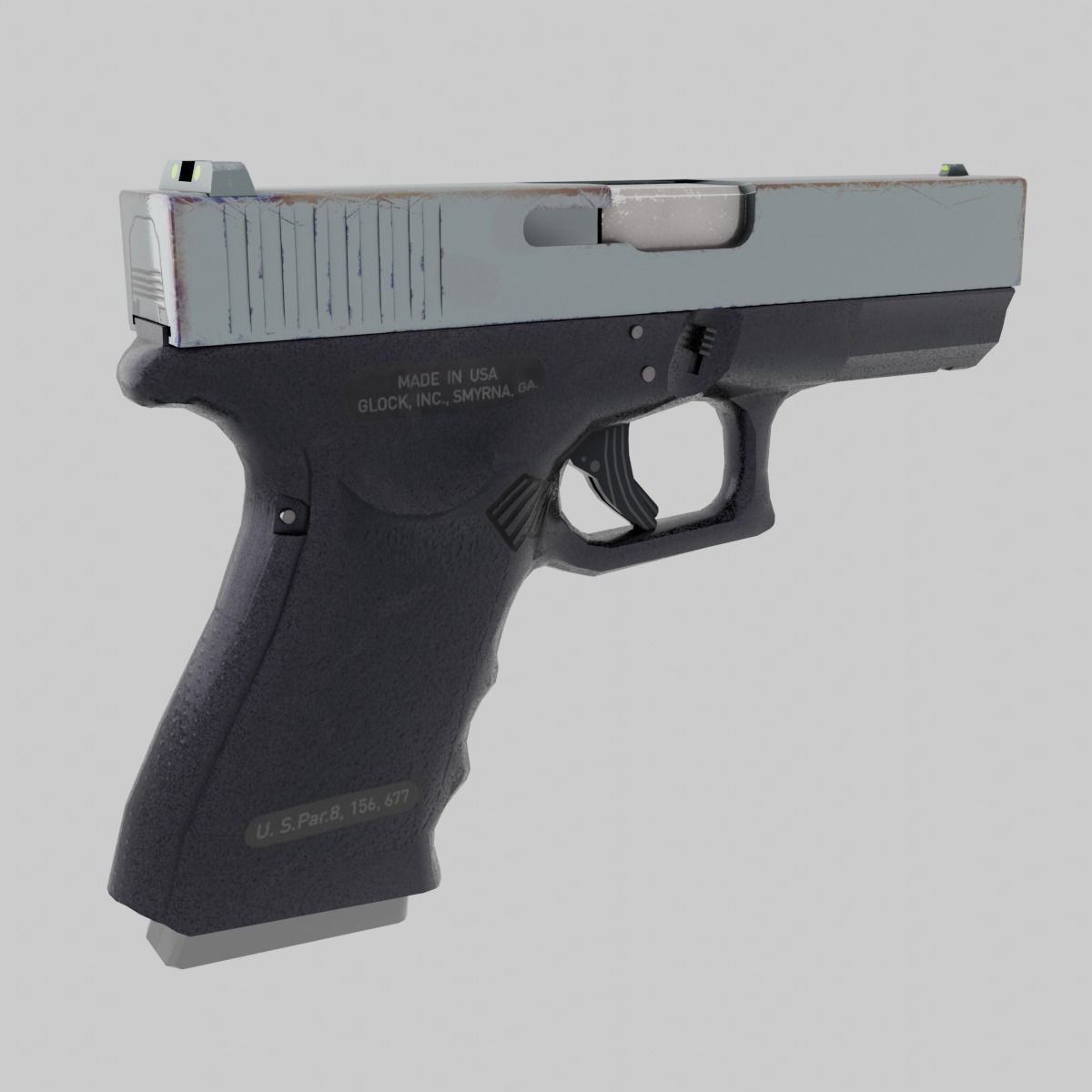 Glock 19  3D model_1