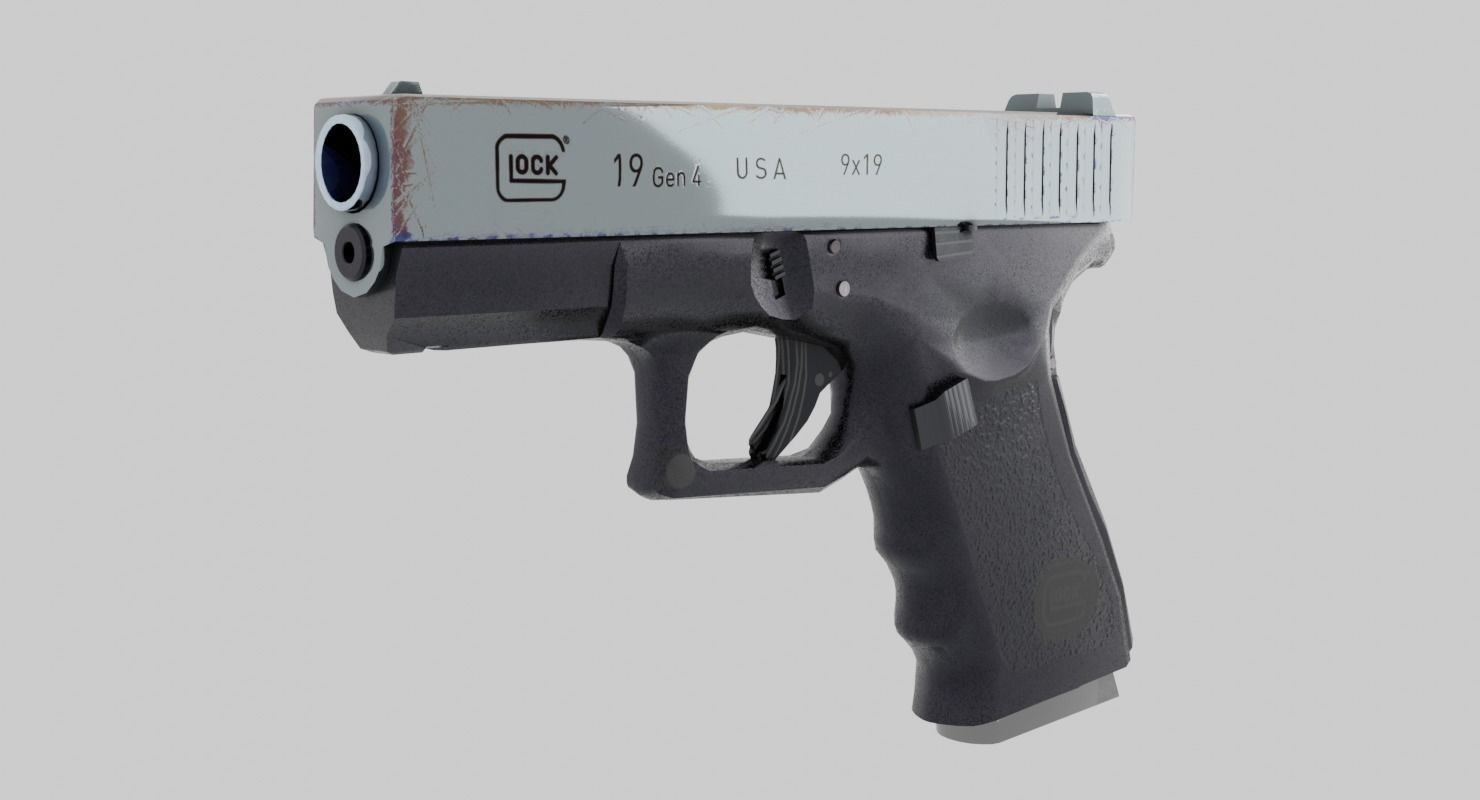 Glock 19  3D model_3