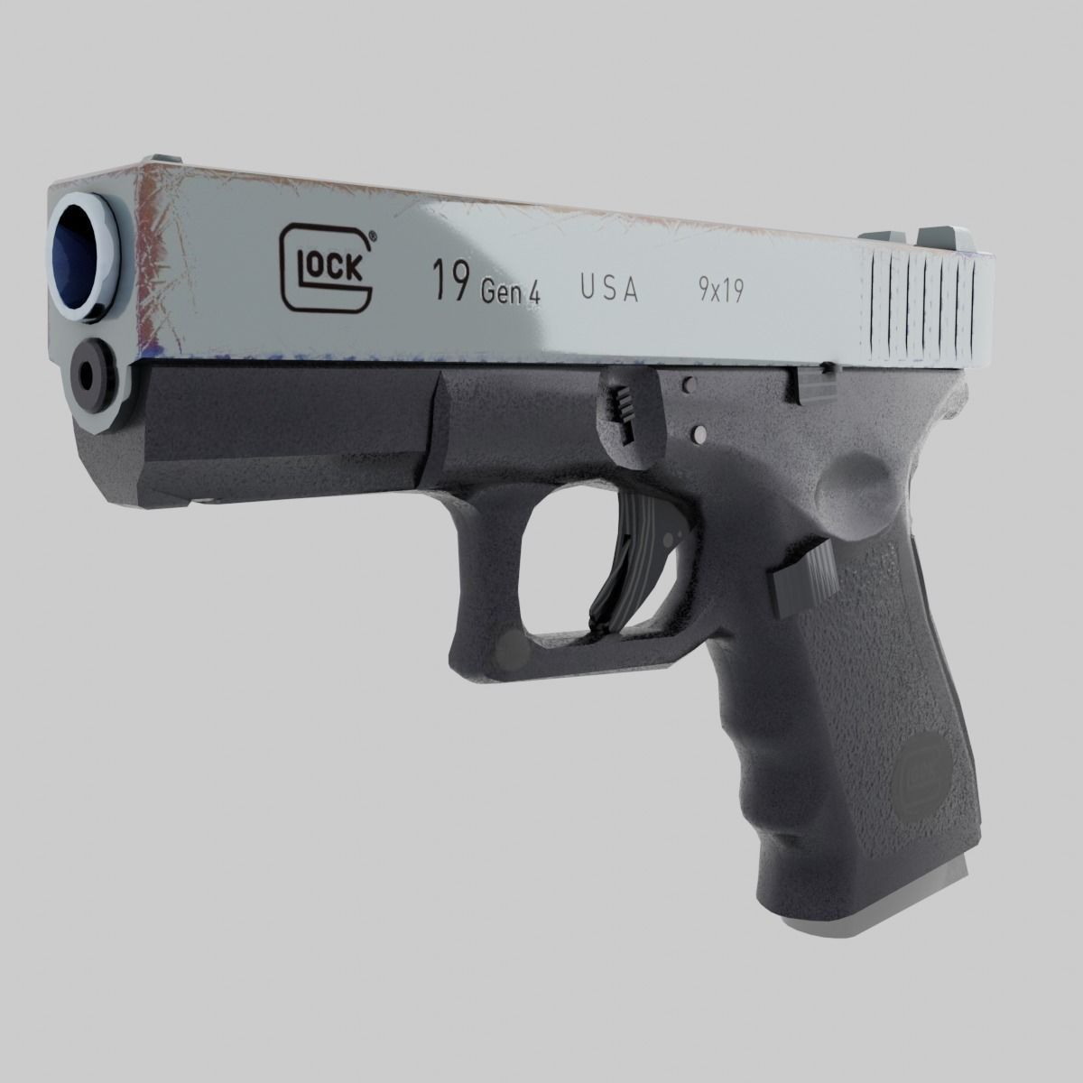 Glock 19  3D model_4