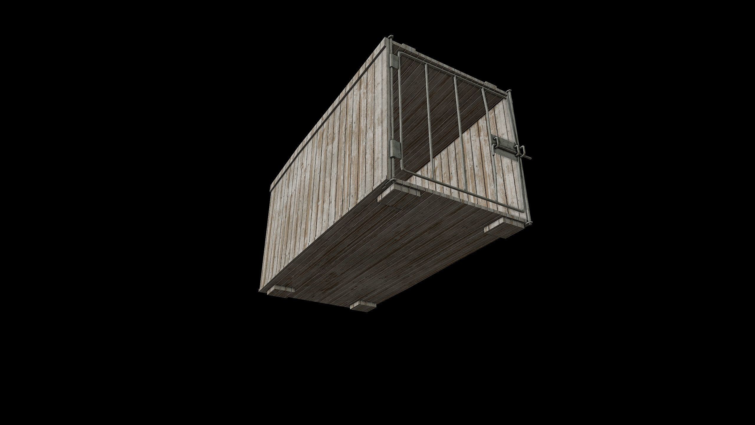 Dog Cage - 2 Models - PBR - Textured Low-poly 3D model_19