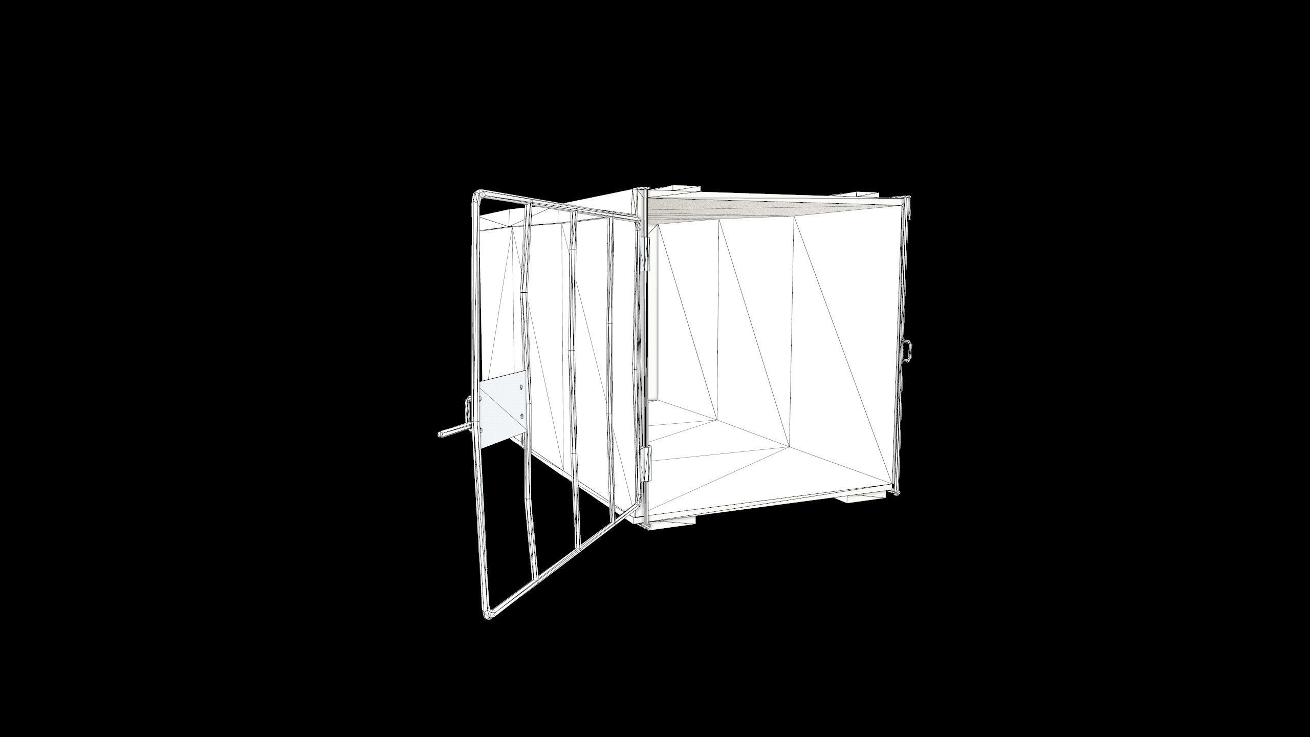 Dog Cage - 2 Models - PBR - Textured Low-poly 3D model_22