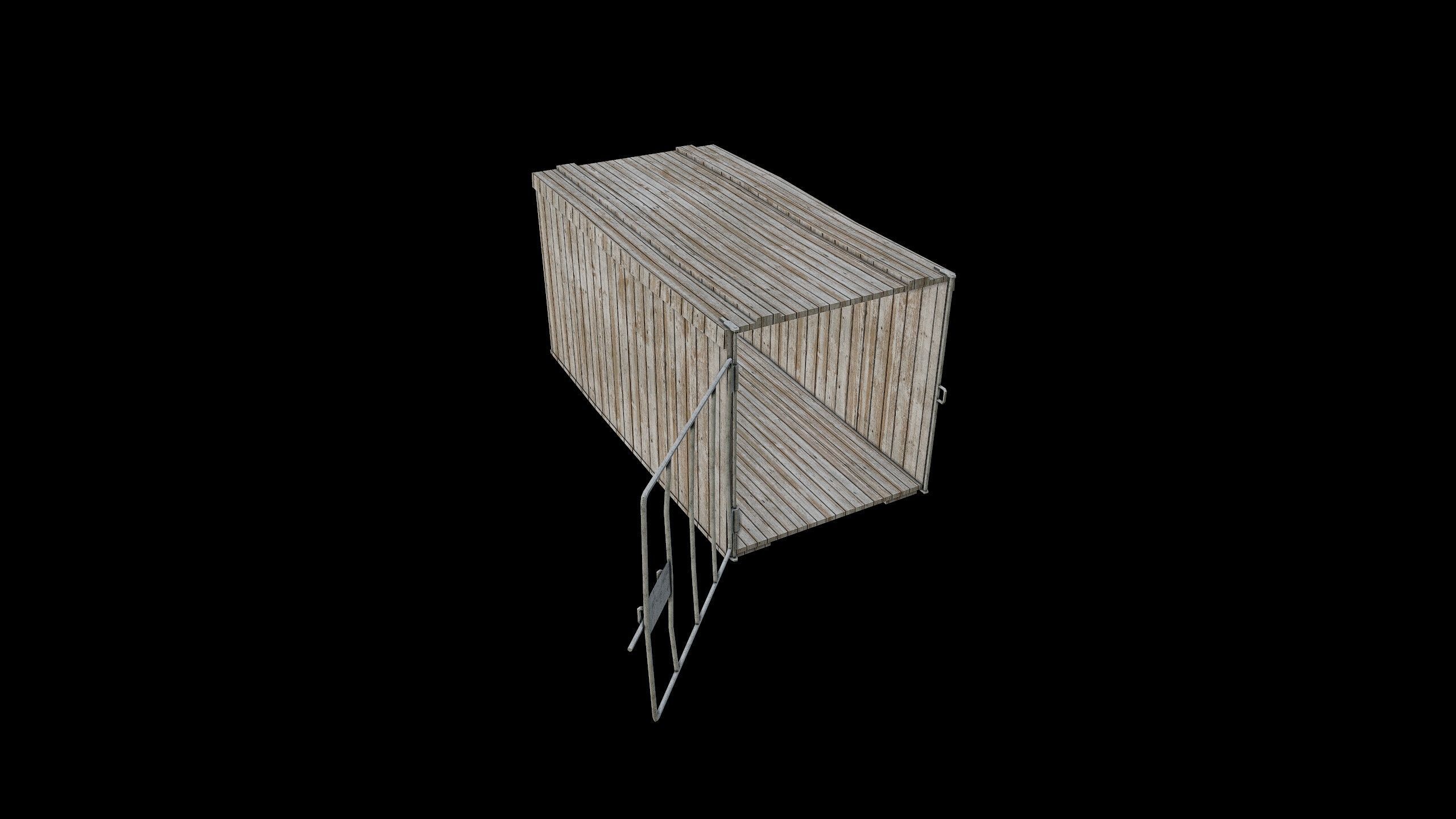 Dog Cage - 2 Models - PBR - Textured Low-poly 3D model_18
