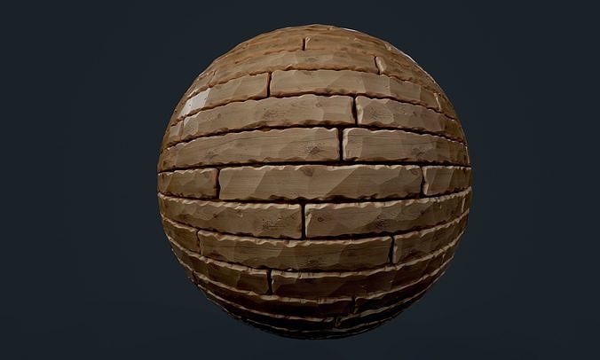 Wood Flooring Stylized Seamless PBR Texture Texture