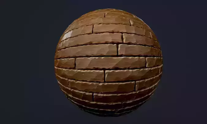 Wood Flooring Stylized Seamless PBR Texture