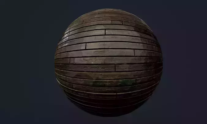 Wood Floor Planks Seamless PBR Texture