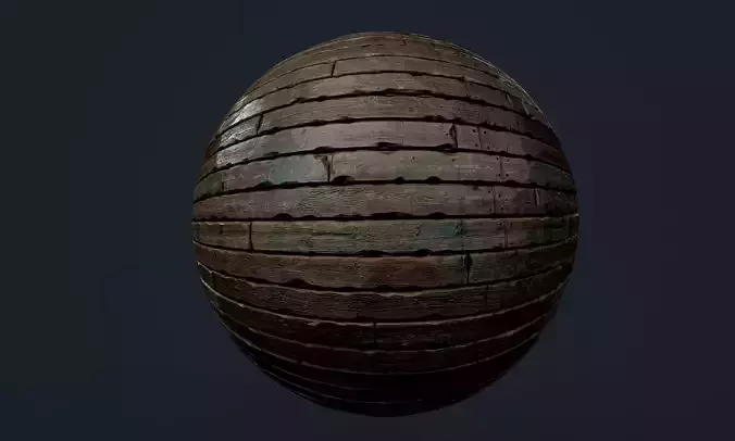 Wood Floor Planks Seamless PBR Texture