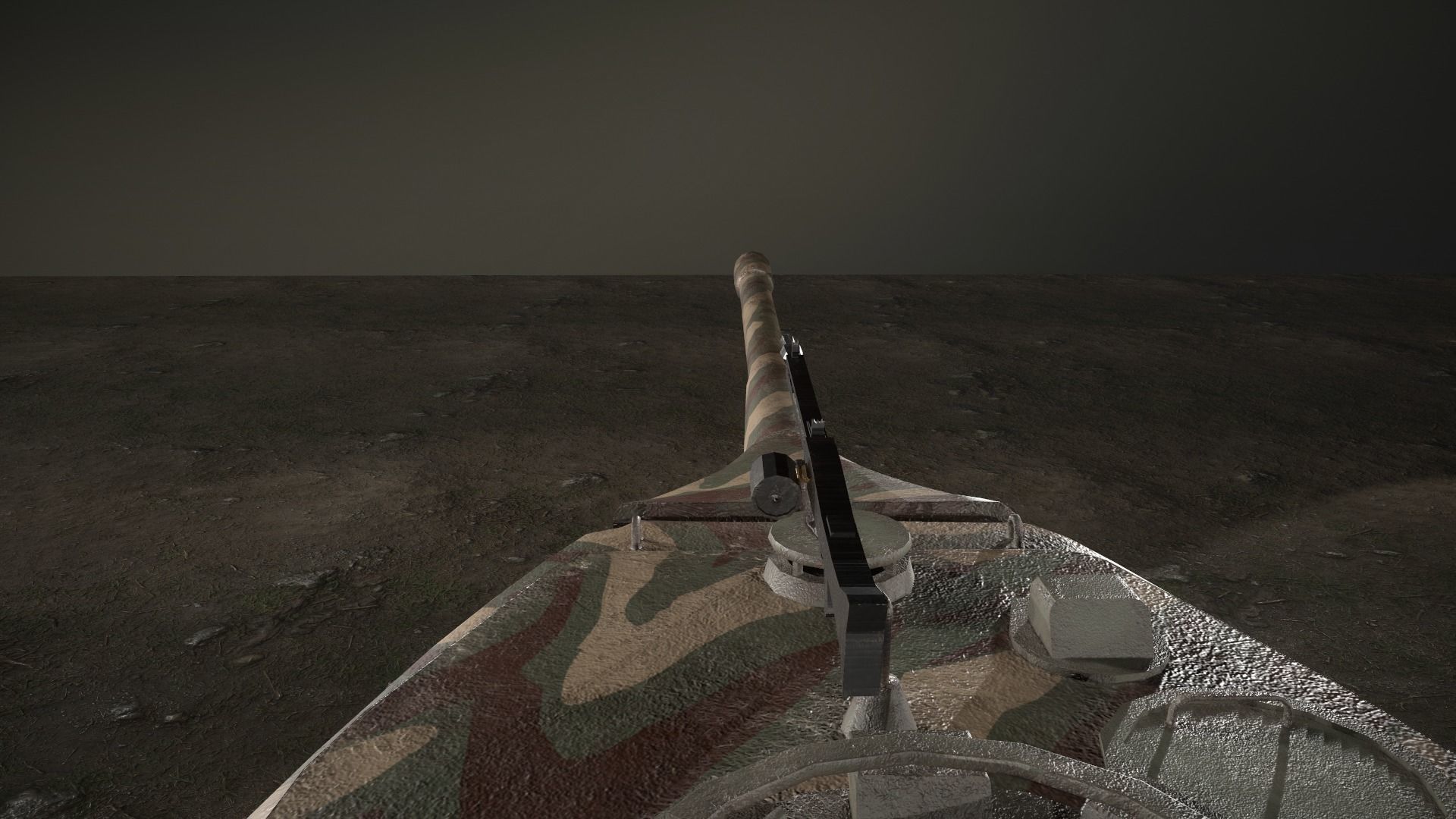 German Panzer VII Lowe Tank Low-poly 3D model_28