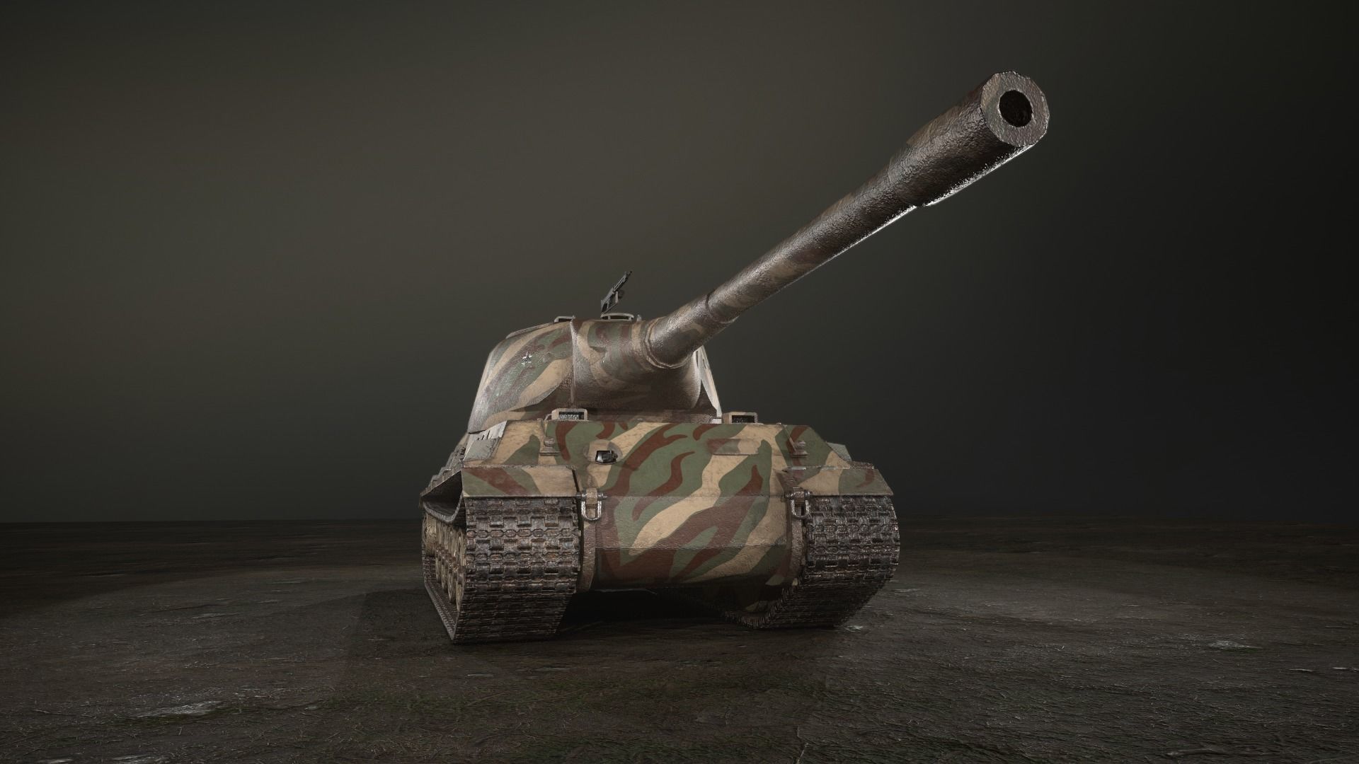 German Panzer VII Lowe Tank Low-poly 3D model_25