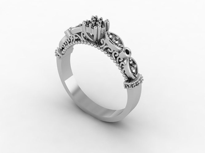 ring gold 3D print model