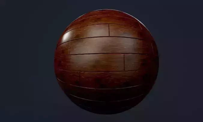 Wood Floor Planks Seamless PBR Texture