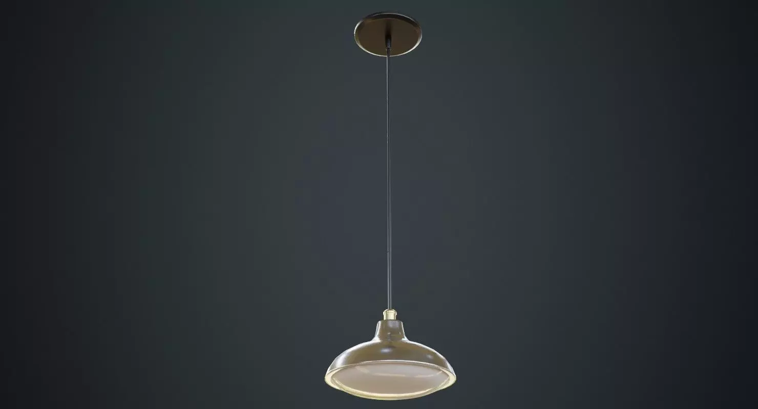 Hanging Lamp 6B Low-poly 3D model_0
