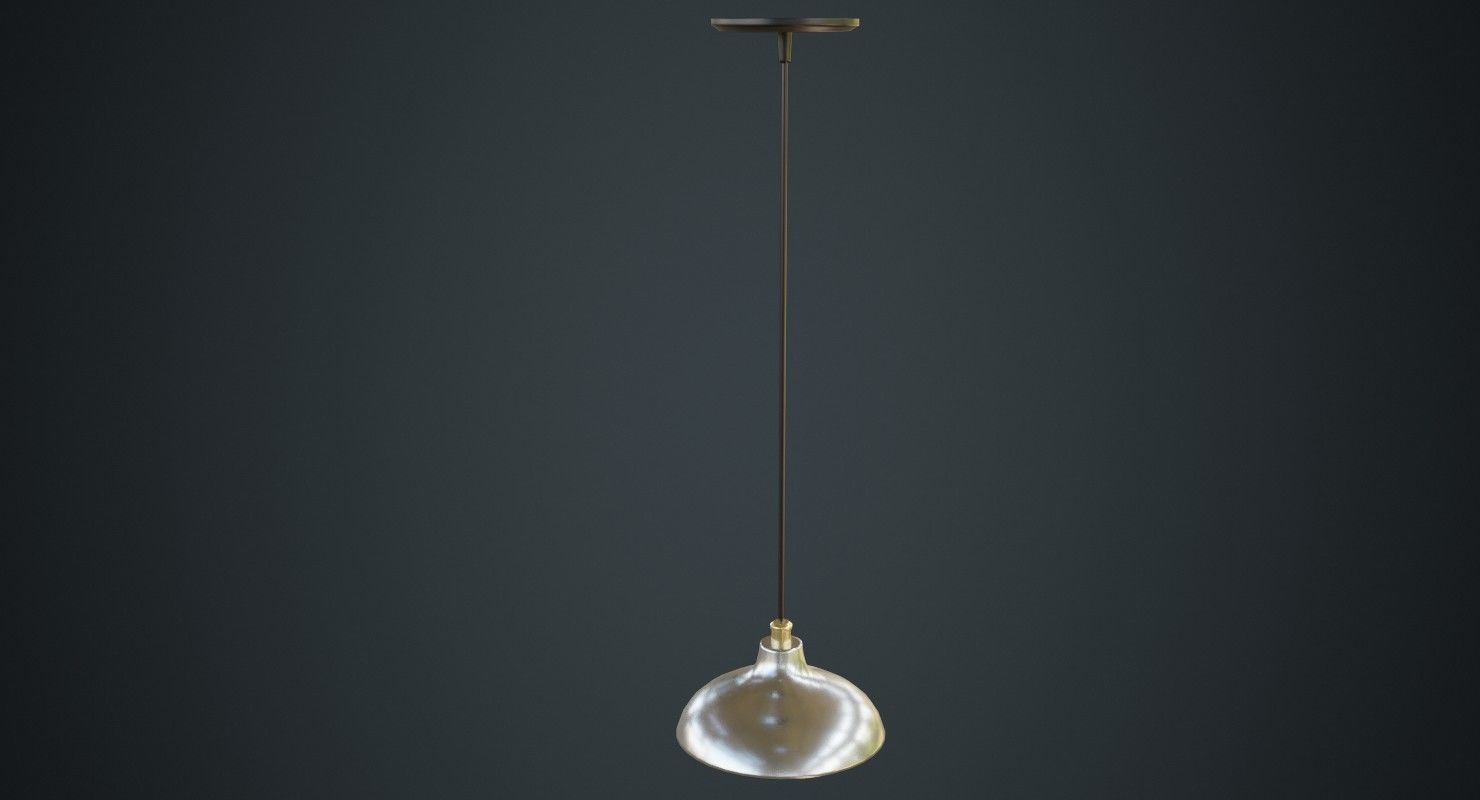 Hanging Lamp 6B Low-poly 3D model_3