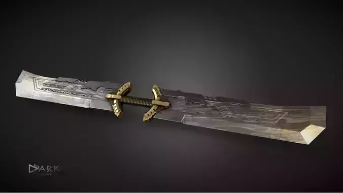Thanos Infinity Sword Low-poly 3D model