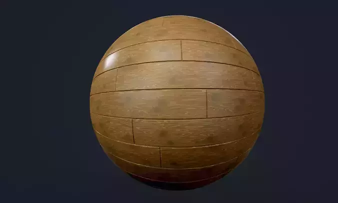 Wood Floor Planks Seamless PBR Texture