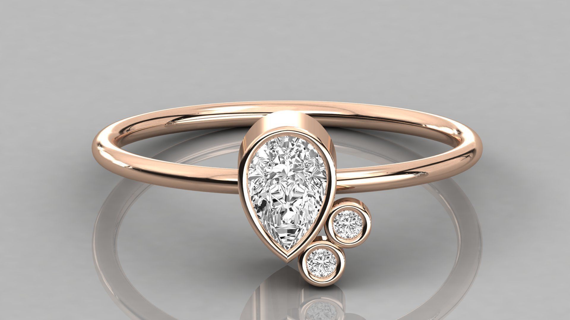 300 solitaire women ring 3dm 9 render stl detail bulk collection 3D print model_32