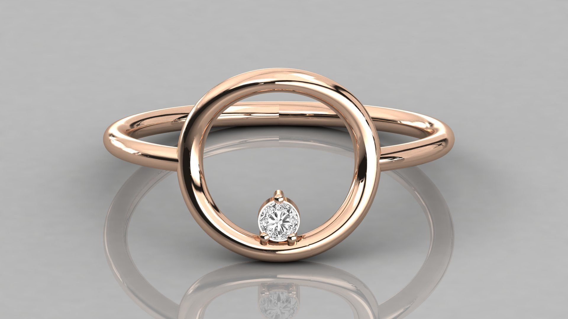 300 solitaire women ring 3dm 9 render stl detail bulk collection 3D print model_23