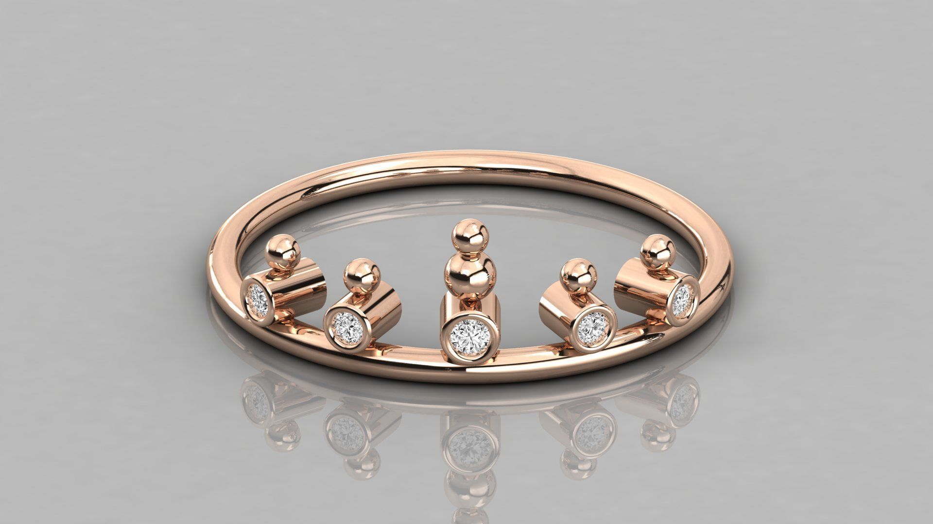 300 solitaire women ring 3dm 9 render stl detail bulk collection 3D print model_78