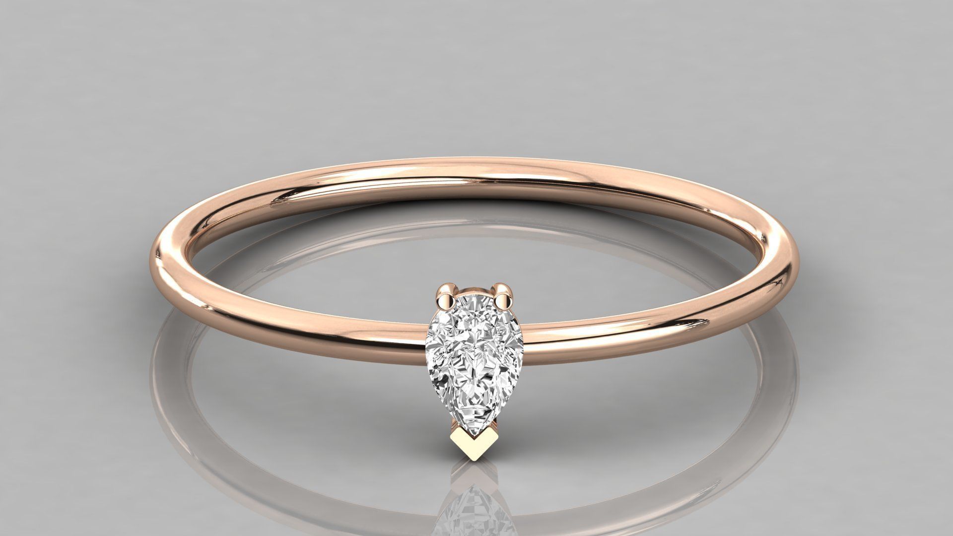 300 solitaire women ring 3dm 9 render stl detail bulk collection 3D print model_62