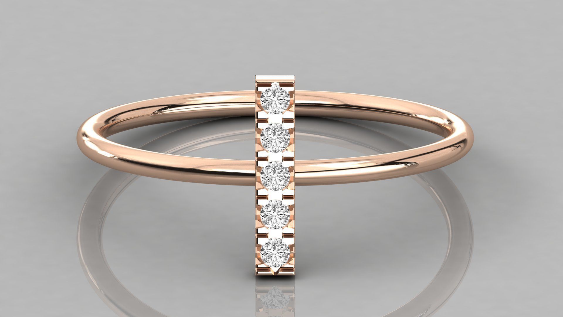 300 solitaire women ring 3dm 9 render stl detail bulk collection 3D print model_97