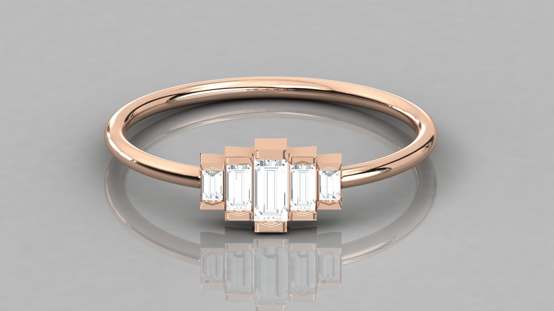 300 solitaire women ring 3dm 9 render stl detail bulk collection 3D print model_82