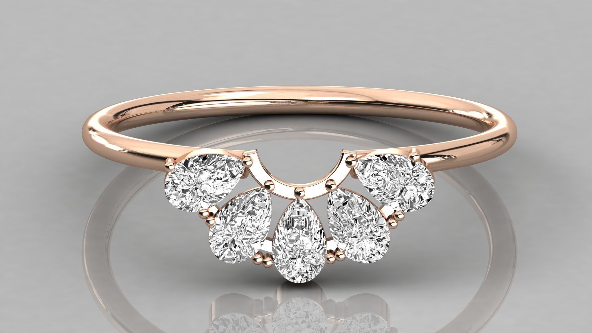 300 solitaire women ring 3dm 9 render stl detail bulk collection 3D print model_120