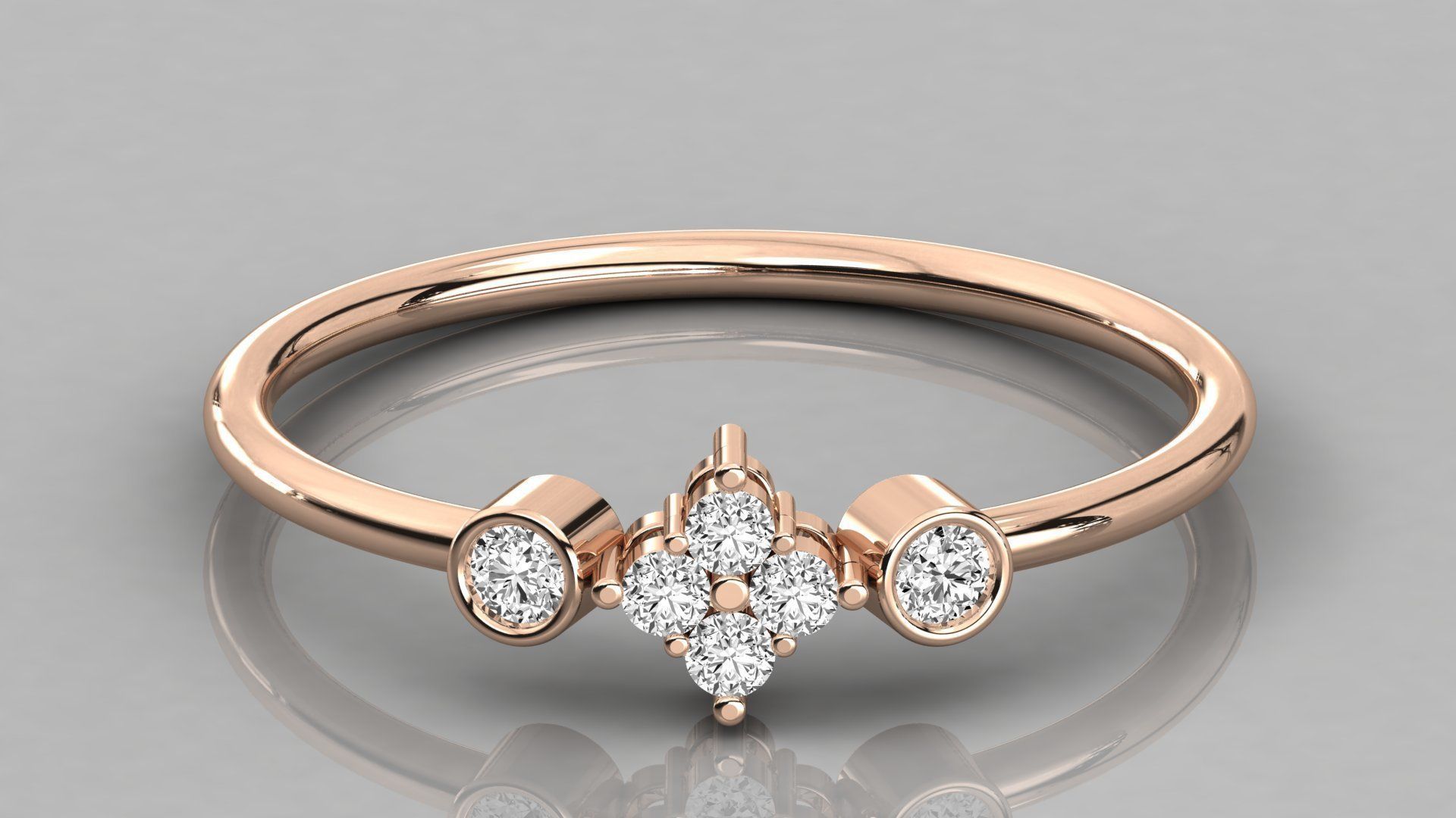 300 solitaire women ring 3dm 9 render stl detail bulk collection 3D print model_60