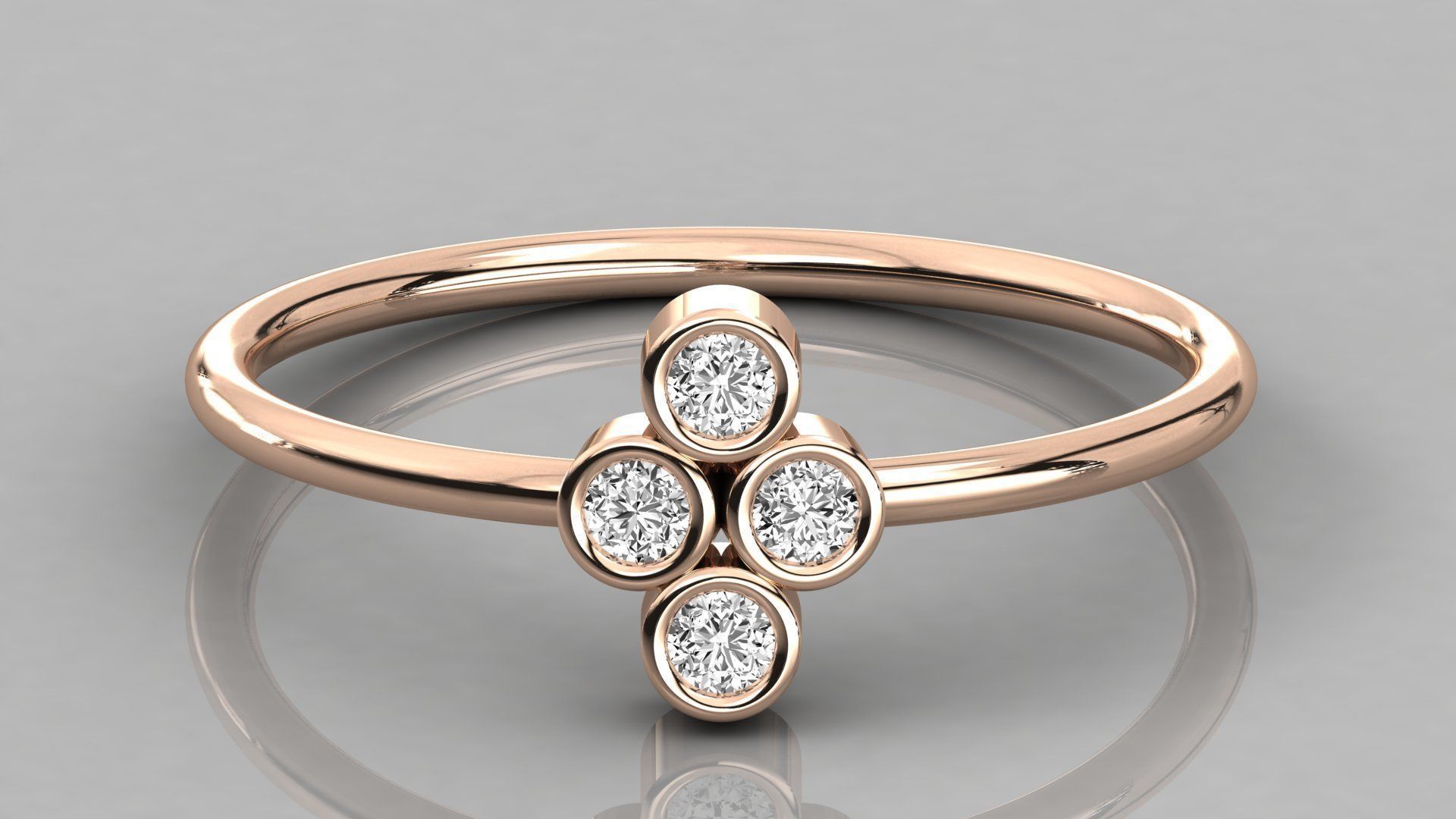 300 solitaire women ring 3dm 9 render stl detail bulk collection 3D print model_33