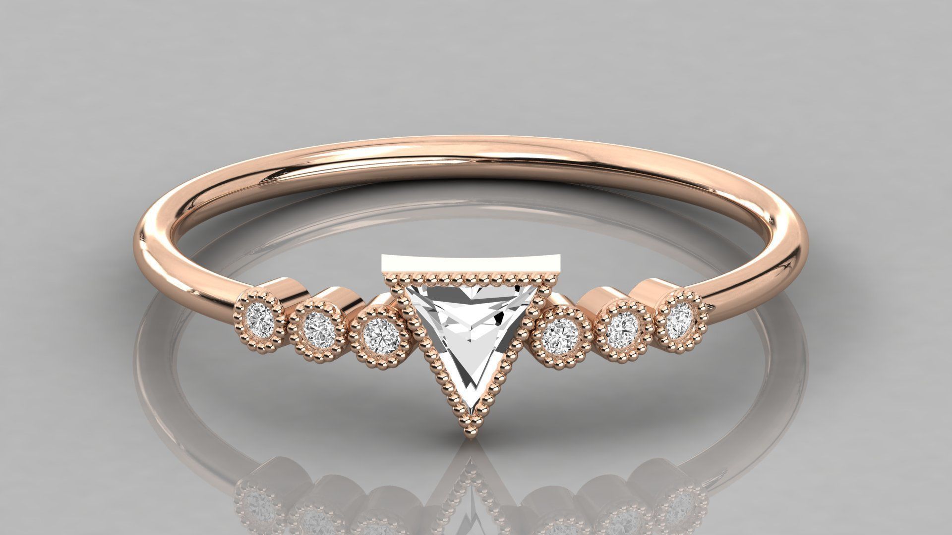 300 solitaire women ring 3dm 9 render stl detail bulk collection 3D print model_116