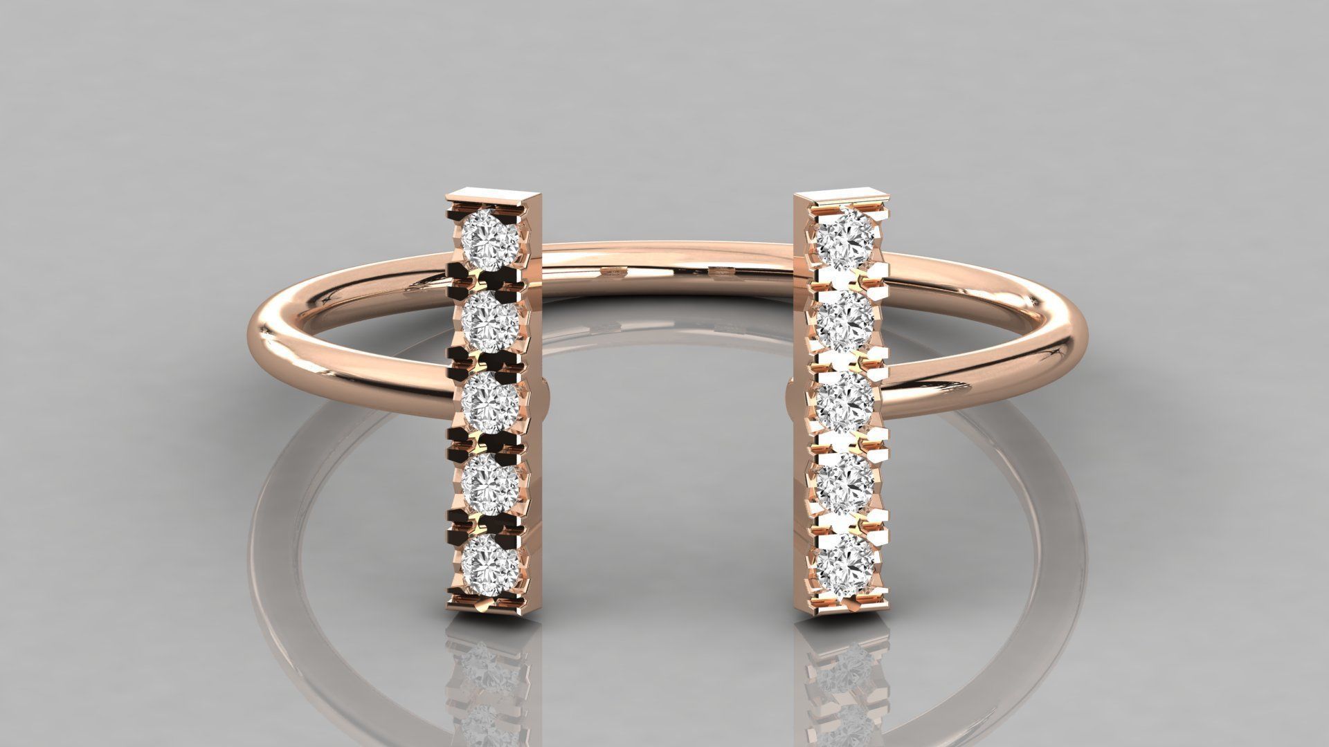 300 solitaire women ring 3dm 9 render stl detail bulk collection 3D print model_99