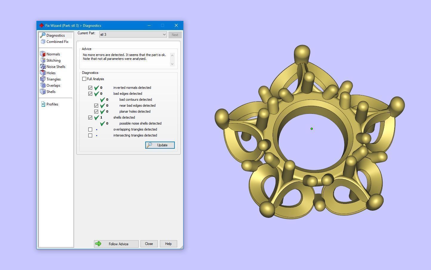 Gold N609 3D print model_10