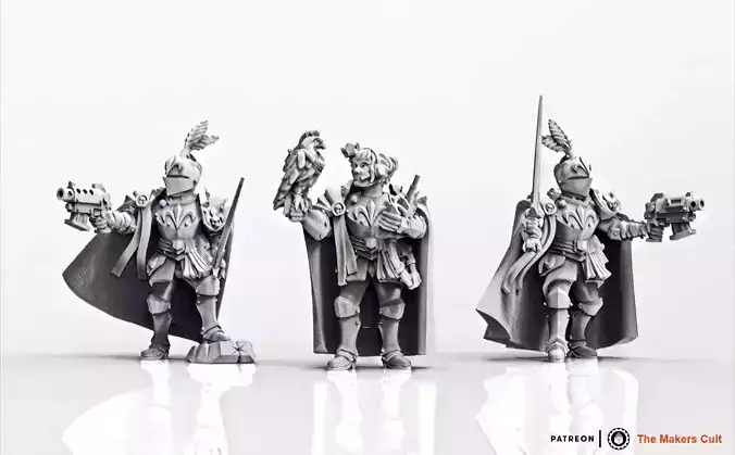Feudal Guard Female Higher Officers female 3D print model