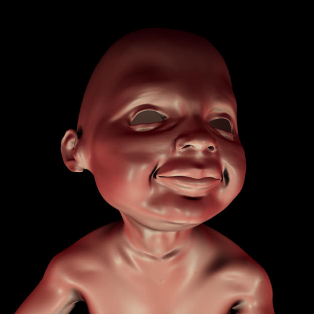 PRINT READY BABY SEATED 1 3D print model_2