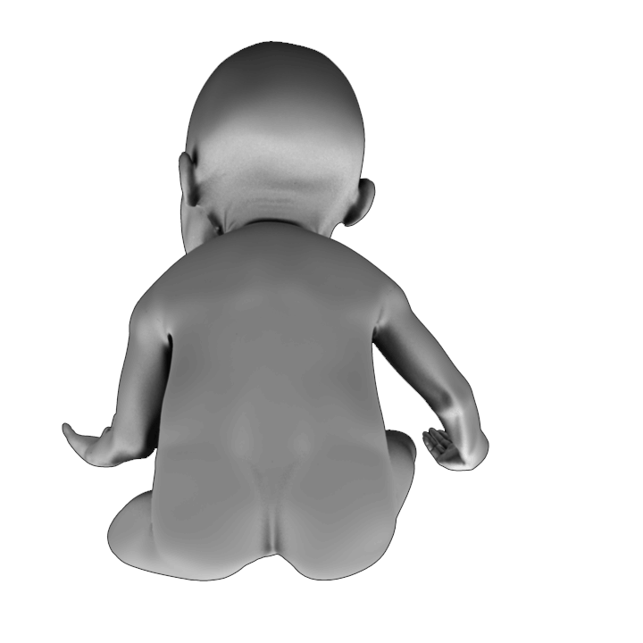 PRINT READY BABY SEATED 1 3D print model_7