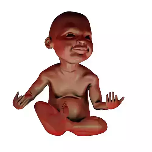PRINT READY BABY SEATED 1 3D print model