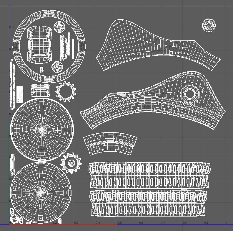 Stylized Single Eye Glasses 3D model_2